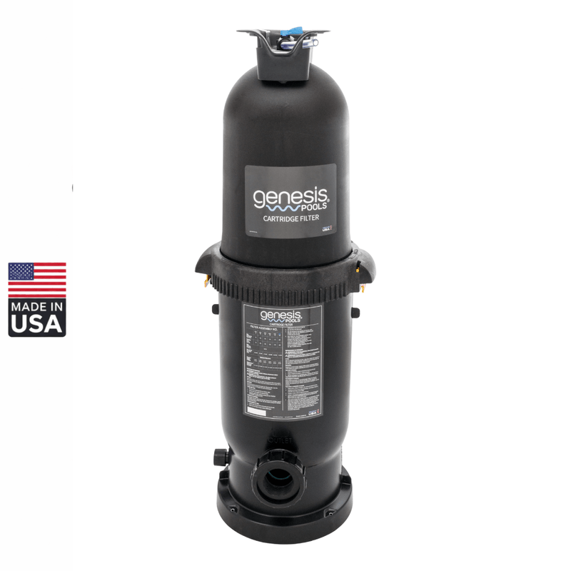 Genesis 200 Sq Ft Single Cartridge Filter GPPCCF200 / PCCF - 200, 3 - Year Warranty – Vita Pool Supply