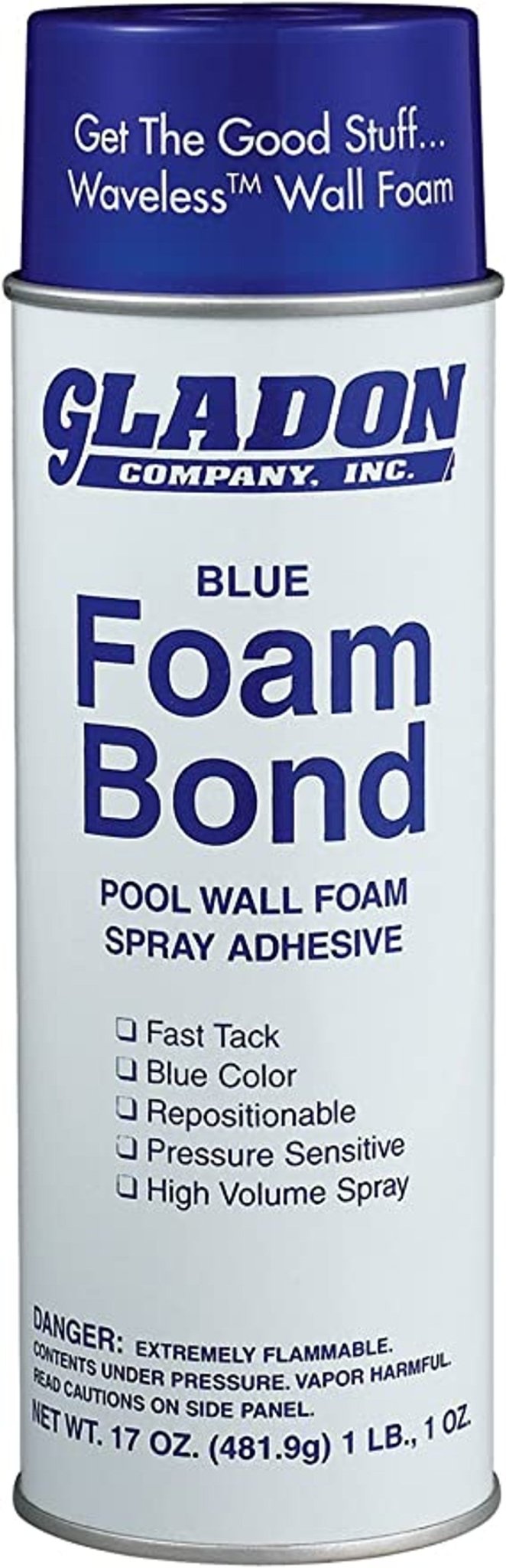 Gladon Blue Foam Bond Spray Adhesive 24 oz, FB24 (3M 72) – Vita Pool Supply