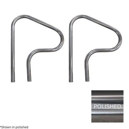 Global 30" x 0.49" Classic Figure - 4 Polished Handrail Pair, GPP - RL - C49 - 30FIG4 - SS - 2 – Vita Pool Supply