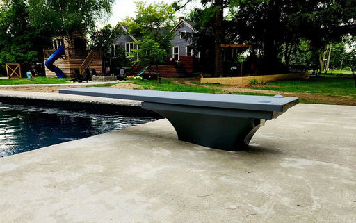 Global 8' GX8 Diving Board and Base with Jig Gray, GPP - DB - GX8 - G - C – Vita Pool Supply