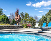 Global 8' GX8 Diving Board and Base with Jig White, GPP - DB - GX8 - W - C – Vita Pool Supply