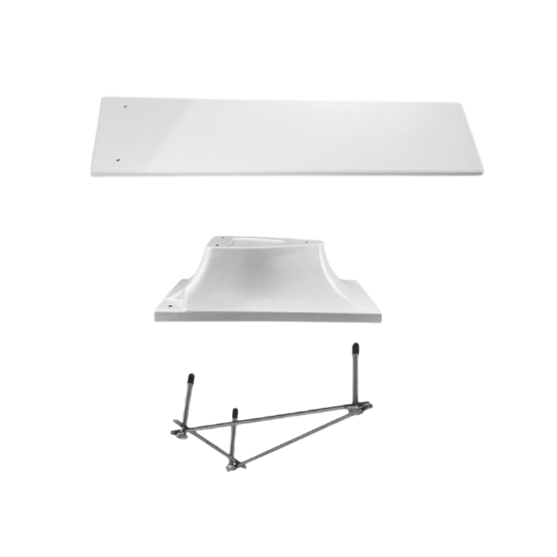 Global 8' GX8 Diving Board and Base with Jig White, GPP - DB - GX8 - W - C – Vita Pool Supply