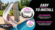 Global BAD AXE X7 7'4" Pool Slide, GPPS - BA - X7 – Vita Pool Supply