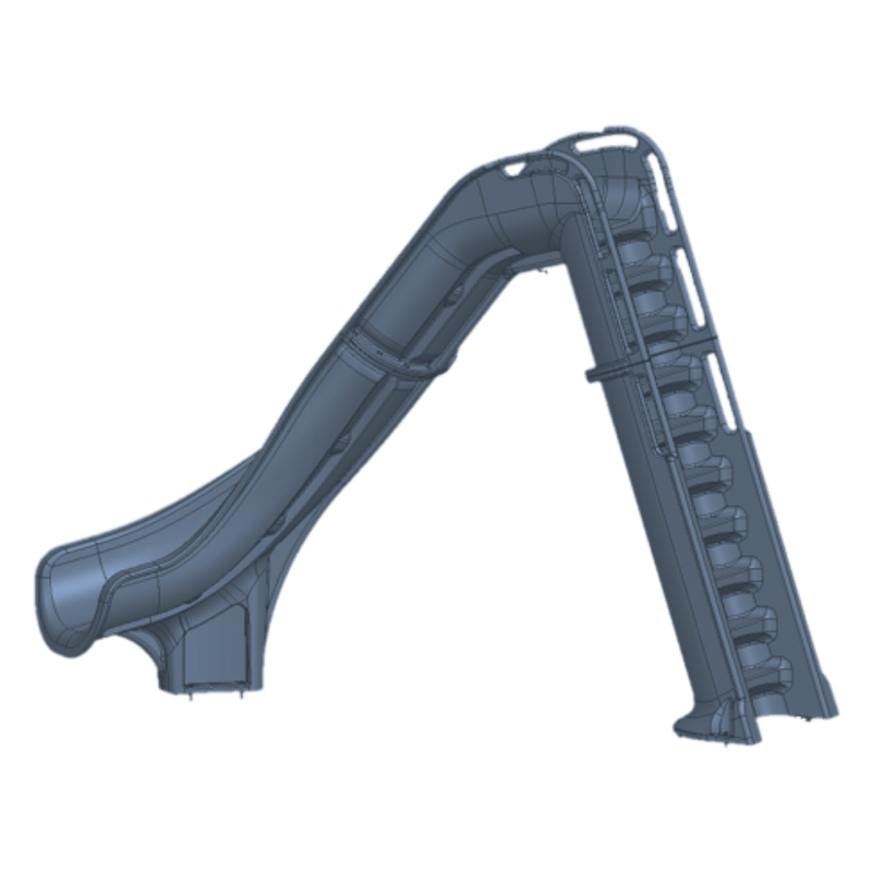 Global BAD AXE X7 7'4" Pool Slide, GPPS - BA - X7 – Vita Pool Supply