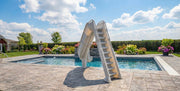 Global BAD AXE X7 Pool Slide, 7'4" H, Blue Quartz, GPPS - BA - X7 – Vita Pool Supply