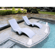 Global Lounger Pool Lounge Chair with Connecting Table – Set of 2 – Vita Pool Supply