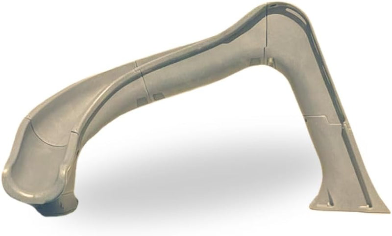 Global Side Winder 7'8" Pool Slide with Enclosed Ladder, Sandstone, Left Turn, GPPSSW - SAND - L – Vita Pool Supply