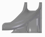 Global Splash 4'2" Pool Slide with Enclosed Ladder, Right Turn – Vita Pool Supply