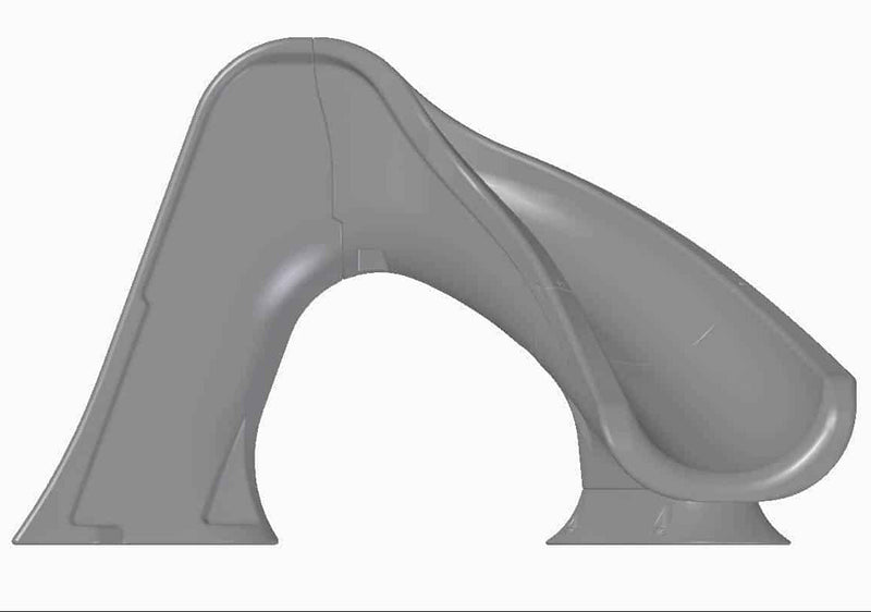 Global Splash 4'2" Pool Slide with Enclosed Ladder, Right Turn – Vita Pool Supply