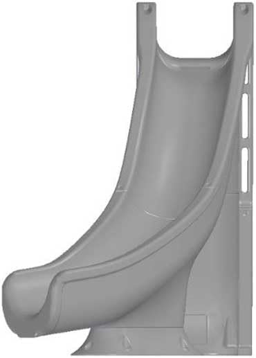 Global Tidal Wave 7' 8" Pool Slide with Enclosed Ladder – Vita Pool Supply