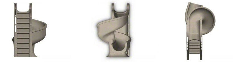 Global Tsunami 7'8" Pool Slide, Gray Granite, GPPSTS - GREY – Vita Pool Supply