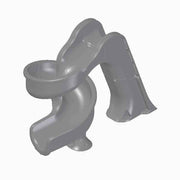 Global Tsunami 7'8" Pool Slide, Gray Granite, GPPSTS - GREY – Vita Pool Supply