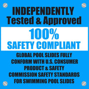 Global Tsunami 7'8" Pool Slide, Gray Granite, GPPSTS - GREY – Vita Pool Supply
