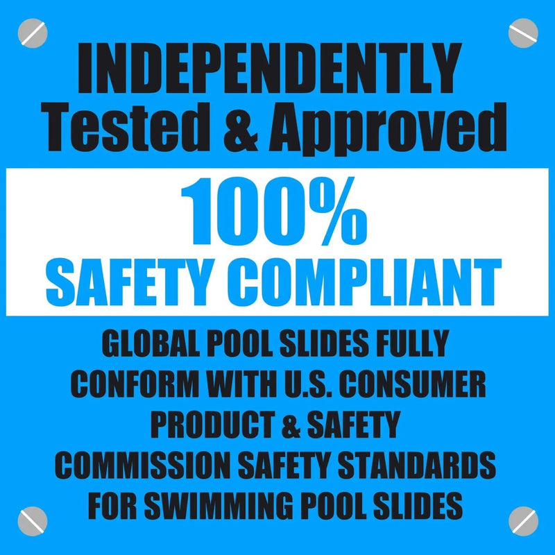Global Tsunami 7'8" Pool Slide, Gray Granite, GPPSTS - GREY – Vita Pool Supply