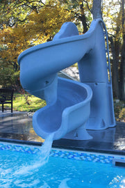 Global Tsunami 7'8" Pool Slide, Gray Granite, GPPSTS - GREY – Vita Pool Supply