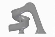 Global Tsunami 7'8" Pool Slide, Gray Granite, GPPSTS - GREY – Vita Pool Supply