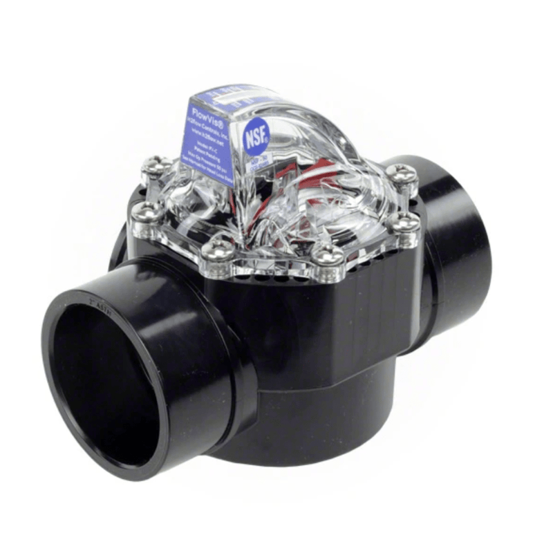 H2flow FV - C - S 2" - 2.5" FlowVis Flowmeter with Safety Flapper FVCS – Vita Pool Supply