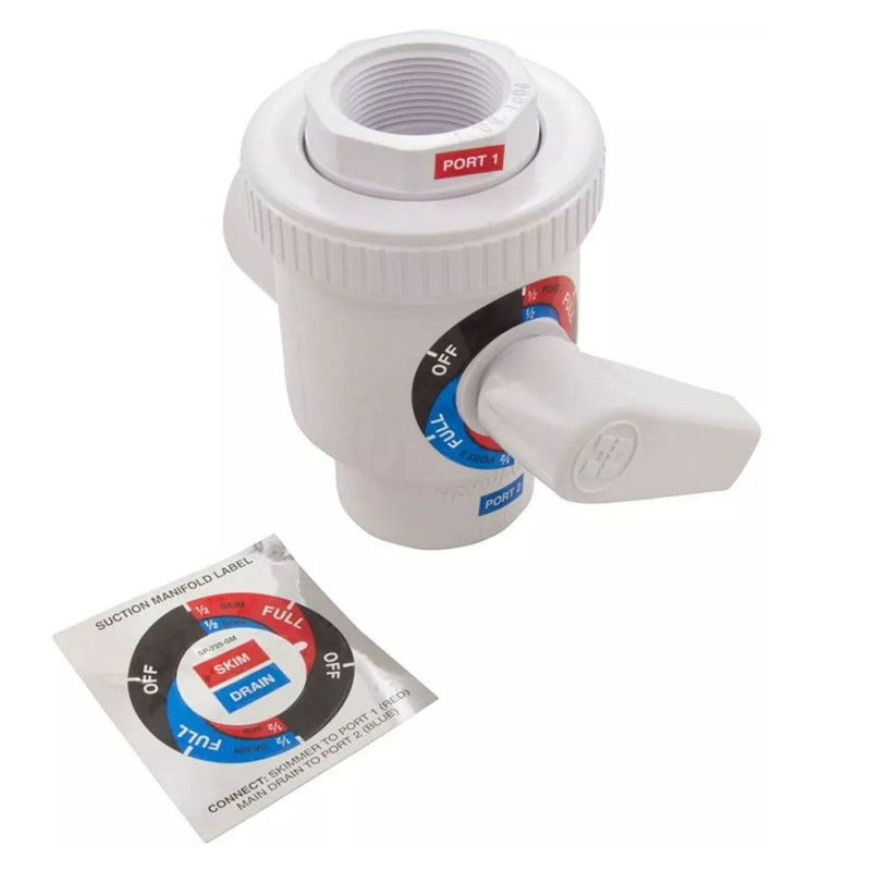 Hayward 1.5" FIP 4 - Way Deluxe Ball Valve ABS, SP0735 – Vita Pool Supply