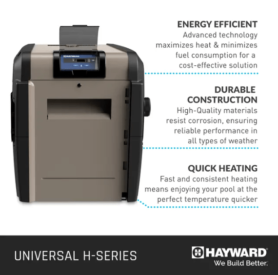 Hayward 150K BTU H - Series Propane Heater, Cupronickel, W3H150FDP – Vita Pool Supply