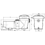 Hayward 1HP Above Ground Single Speed PowerFlo Matrix Pump 115V W3SP1592 – Vita Pool Supply