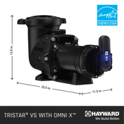 Hayward 2.25HP TriStar VS 820 Variable Speed Pump with OmniX App Control (W3VSP32820) – Vita Pool Supply