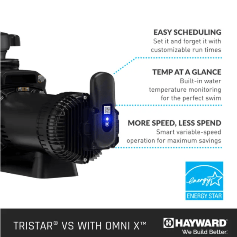 Hayward 2.25HP TriStar VS 820 Variable Speed Pump with OmniX App Control (W3VSP32820) – Vita Pool Supply