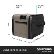 Hayward 250K BTU H - Series Propane Heater, Cupronickel, W3H250FDP – Vita Pool Supply