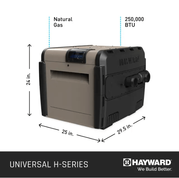 Hayward 250K BTU H - Series Propane Heater, Cupronickel, W3H250FDP – Vita Pool Supply