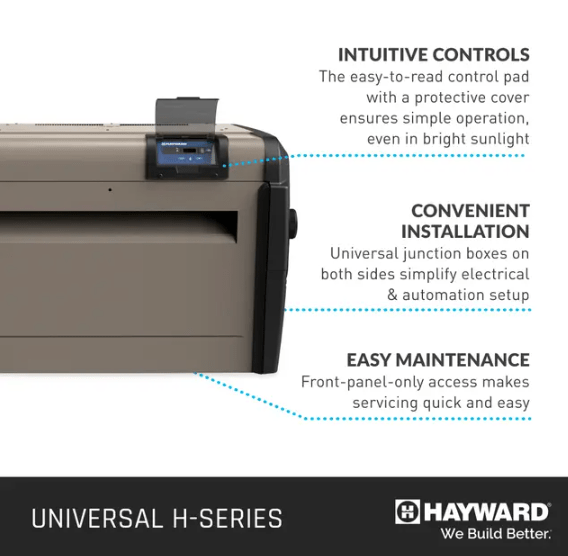 Hayward 400K BTU H - Series Propane Heater, Cupronickel, W3H400FDP – Vita Pool Supply