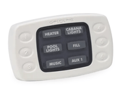 Hayward AQL - SS - 6B - W Wired 6 Function Spa Side Remote White Goldline Pro Logic Aqua Plus – Vita Pool Supply