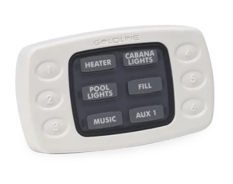 Hayward AQL - SS - 6B - W Wired 6 Function Spa Side Remote White Goldline Pro Logic Aqua Plus – Vita Pool Supply