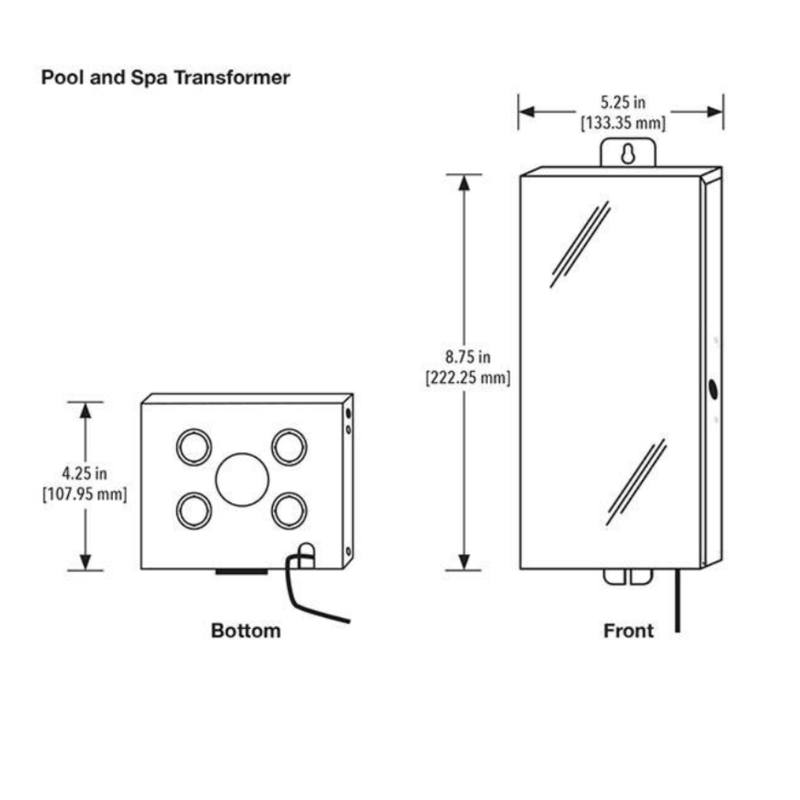 Hayward J&J 100W Wall Mount Transformer TR - 100 - PP 25036 – Vita Pool Supply