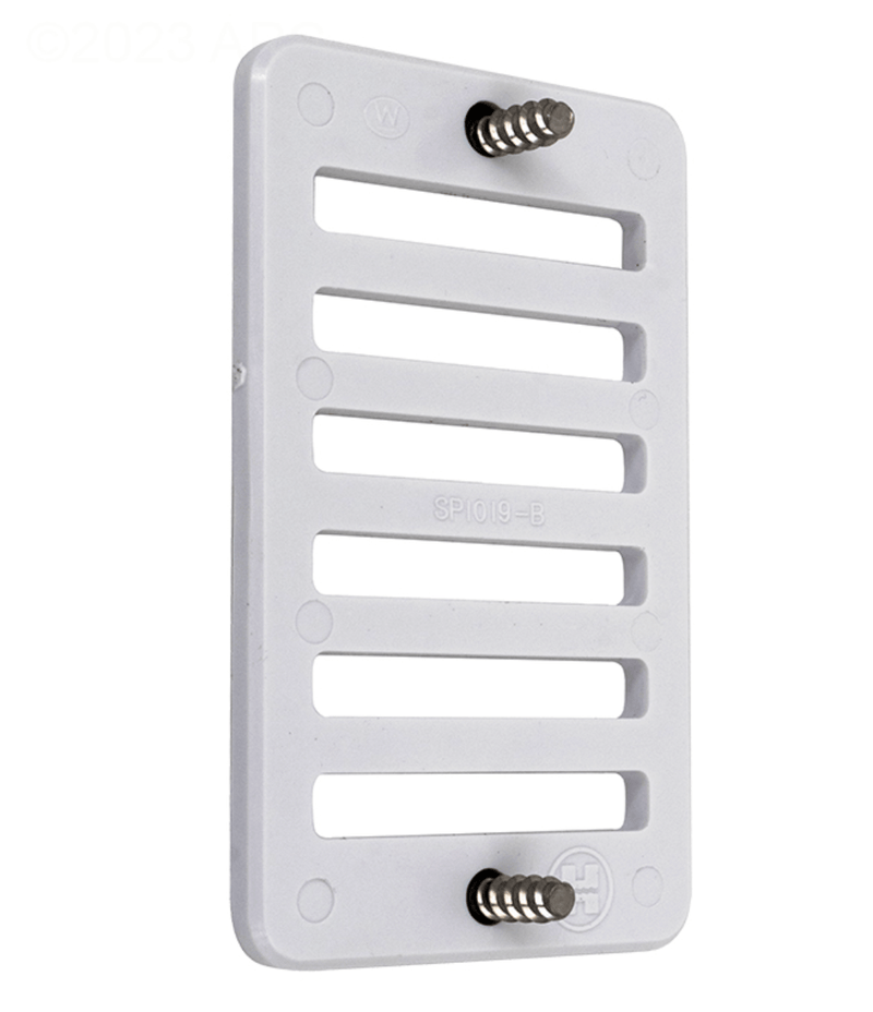 Hayward SP1019BA Rectangular Gutter Drain Grate with Screws, White – Vita Pool Supply