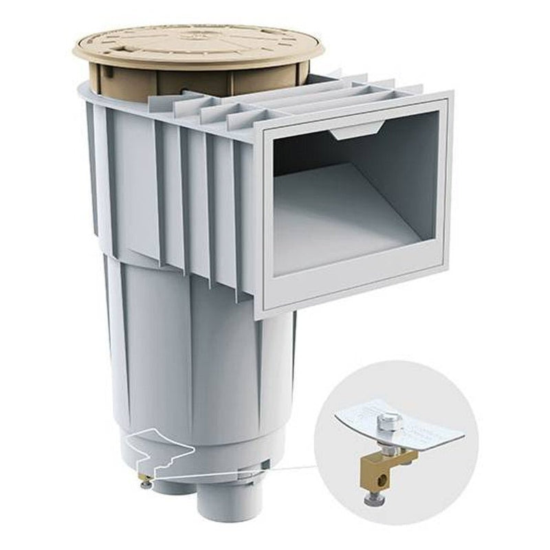 Hayward SP1072S210FVA 2" SKT SkimMaster Gunite Skimmer with Float Valve, Tan – Vita Pool Supply