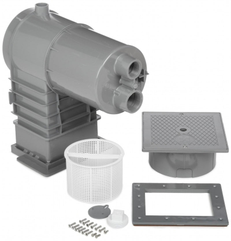 Hayward SP10841OMDGR 1.5" FPT Auto - Skim Skimmer, Square Lid, Outside Mount, Dark Grey – Vita Pool Supply