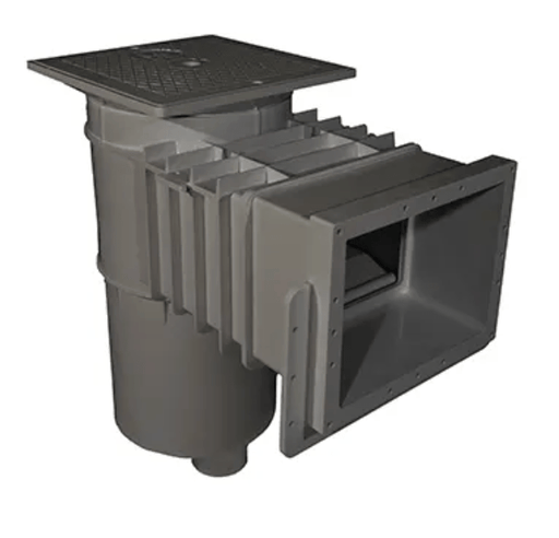 Hayward SP10841OMDGR 1.5" FPT Auto - Skim Skimmer, Square Lid, Outside Mount, Dark Grey – Vita Pool Supply