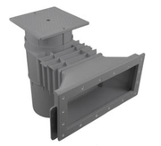 Hayward SP10852OMDGR 1.5" FPT Auto - Skim Wide Track Skimmer, Flush Outside Mount, Dark Grey – Vita Pool Supply