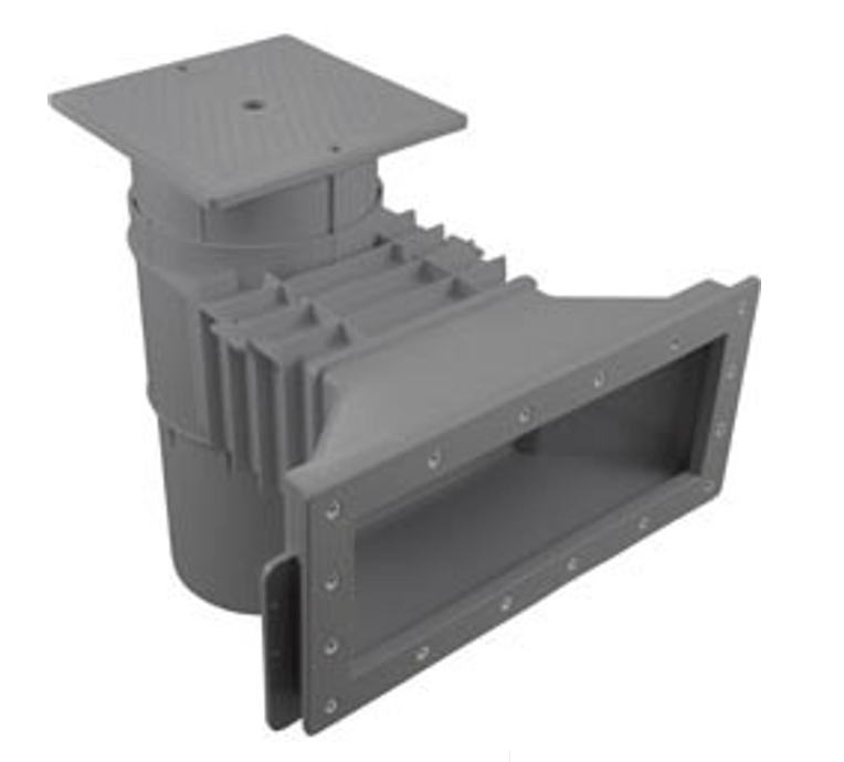 Hayward SP10852OMDGR 1.5" FPT Auto - Skim Wide Track Skimmer, Flush Outside Mount, Dark Grey – Vita Pool Supply