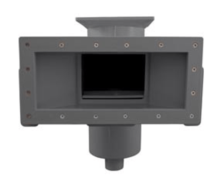Hayward SP10852OMDGR 1.5" FPT Auto - Skim Wide Track Skimmer, Flush Outside Mount, Dark Grey – Vita Pool Supply