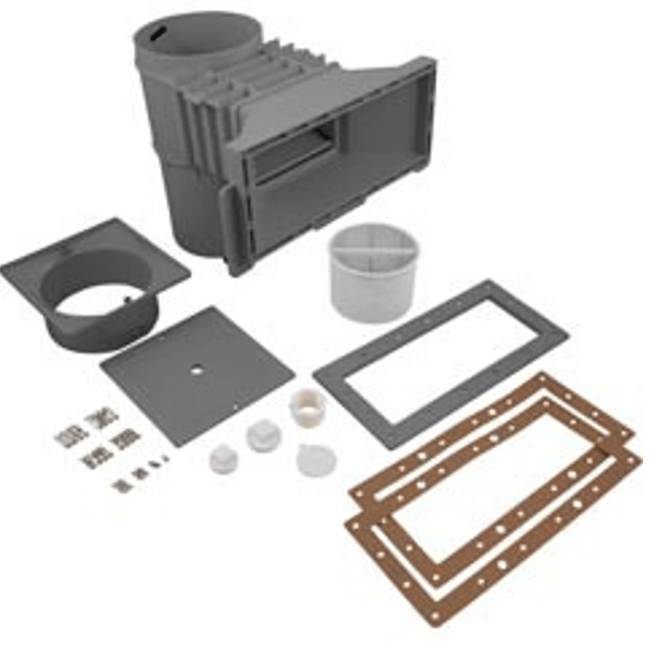 Hayward SP10852OMDGR 1.5" FPT Auto - Skim Wide Track Skimmer, Flush Outside Mount, Dark Grey – Vita Pool Supply