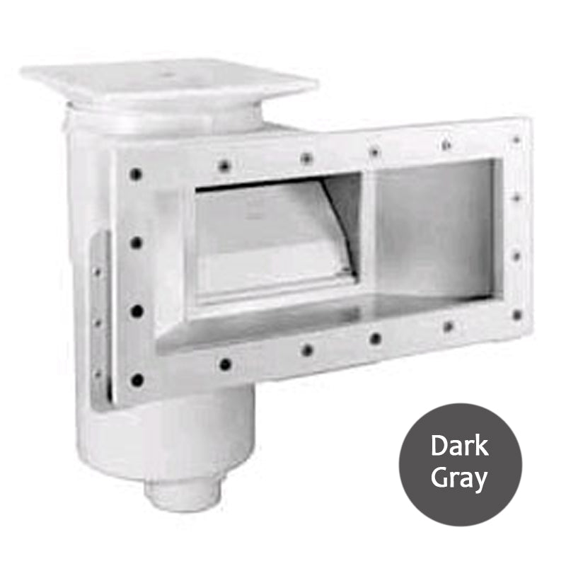 Hayward SP10852OMDGR 1.5" FPT Auto - Skim Wide Track Skimmer, Flush Outside Mount, Dark Grey – Vita Pool Supply