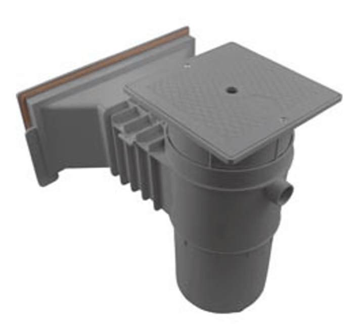 Hayward SP10852OMDGR 1.5" FPT Auto - Skim Wide Track Skimmer, Flush Outside Mount, Dark Grey – Vita Pool Supply