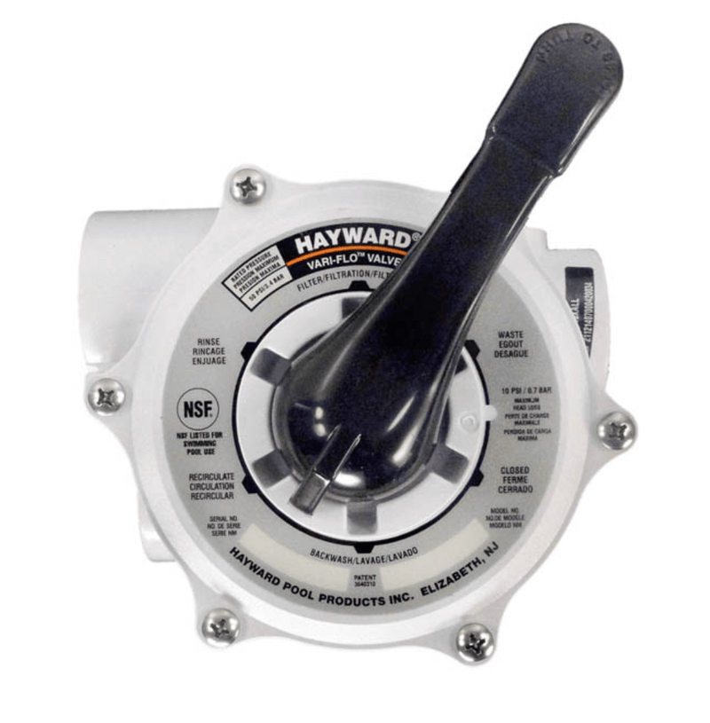Hayward SP710XALL Vari - Flo Backwash Valve 1.5" FPT White 6 - Position Side Mount – Vita Pool Supply