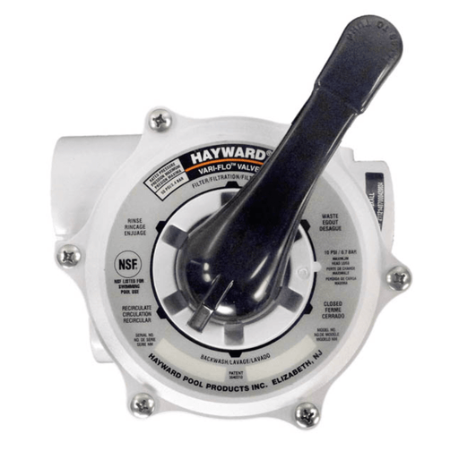 Hayward SP710XALL Vari - Flo Backwash Valve 1.5" FPT White 6 - Position Side Mount – Vita Pool Supply