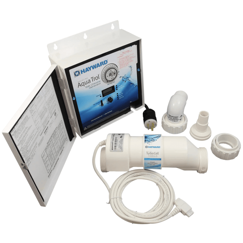 Hayward W3AQTROLRJTL AquaTrol Above Ground Salt System, Return Jet Fittings, Twist Lock Cord – Vita Pool Supply