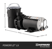 Hayward W3SP1580X15 Power - Flo LX 1.5 HP 115V Above - Ground Pool Pump 6' Cord – Vita Pool Supply