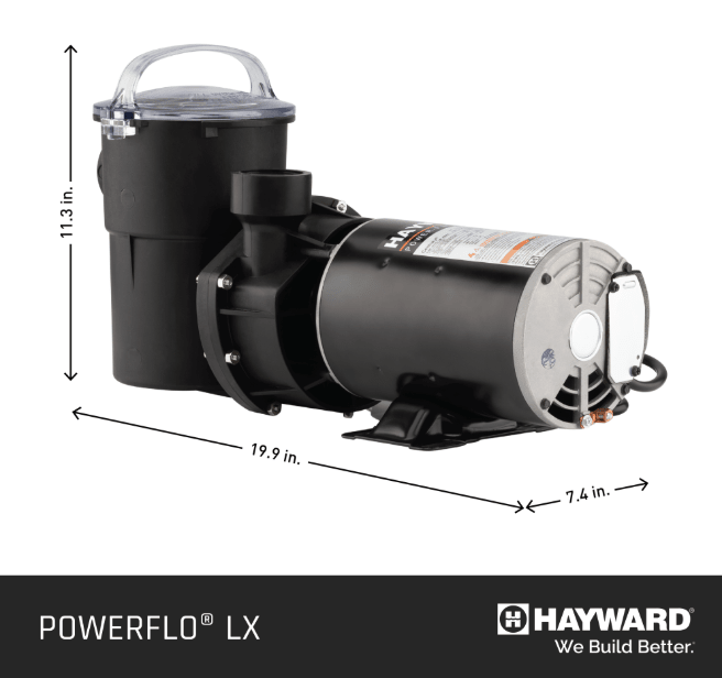 Hayward W3SP1580X15 Power - Flo LX 1.5 HP 115V Above - Ground Pool Pump 6' Cord – Vita Pool Supply