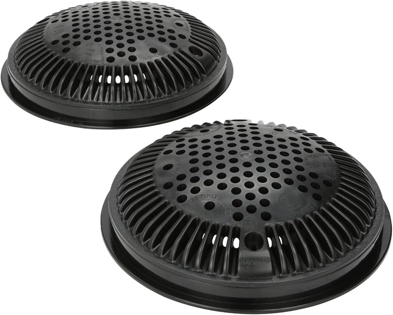 Hayward WG1030AVBLKPAK2 8" Round Cover & Frame Set, AV, Black, 2 - Pack – Vita Pool Supply