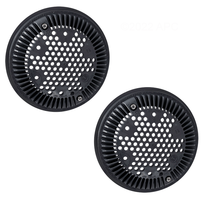 Hayward WG1030AVDGRPAK2 Frame Grate 7 - 7/8" Dark Gray Concrete 2 Pack – Vita Pool Supply