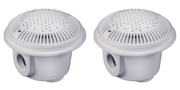 Hayward WG1054AVPAK2 8" Round 2" FIP x 2" FIP White Main Drain with AV Grate Dual Outlet, Pack of 2 – Vita Pool Supply